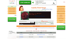 Desktop Screenshot of amishapatelsongs.musicworldofindia.com