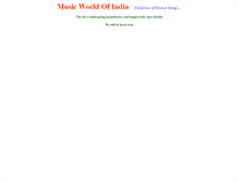 Tablet Screenshot of aarti.musicworldofindia.com