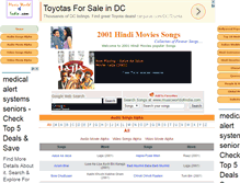 Tablet Screenshot of 2001hindimoviessongs.musicworldofindia.com