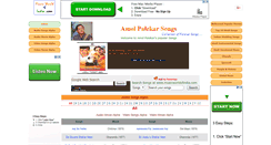 Desktop Screenshot of amolpalekarsongs.musicworldofindia.com