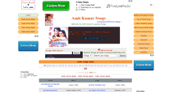 Desktop Screenshot of amitkumarsongs.musicworldofindia.com