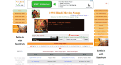 Desktop Screenshot of 1992hindimoviessongs.musicworldofindia.com