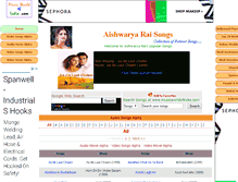 Tablet Screenshot of aishwaryaraisongs.musicworldofindia.com