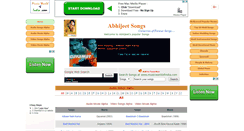 Desktop Screenshot of abhijeetsongs.musicworldofindia.com