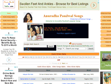 Tablet Screenshot of anuradhapaudwalsongs.musicworldofindia.com