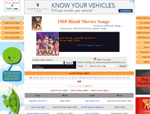 Tablet Screenshot of 1965hindimoviessongs.musicworldofindia.com