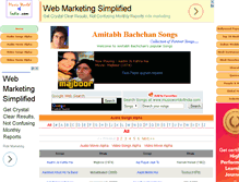 Tablet Screenshot of amitabhbachchansongs.musicworldofindia.com