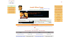 Desktop Screenshot of aamirkhansongs.musicworldofindia.com