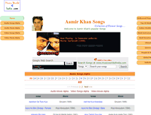 Tablet Screenshot of aamirkhansongs.musicworldofindia.com