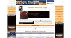 Desktop Screenshot of abhishekbachchansongs.musicworldofindia.com